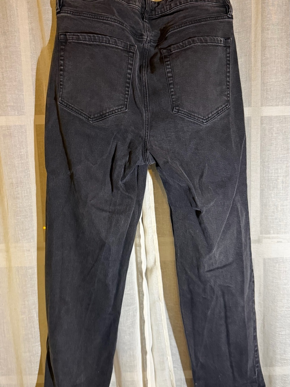 Ava & Viv Charcoal Straight-Leg Women's Jeans